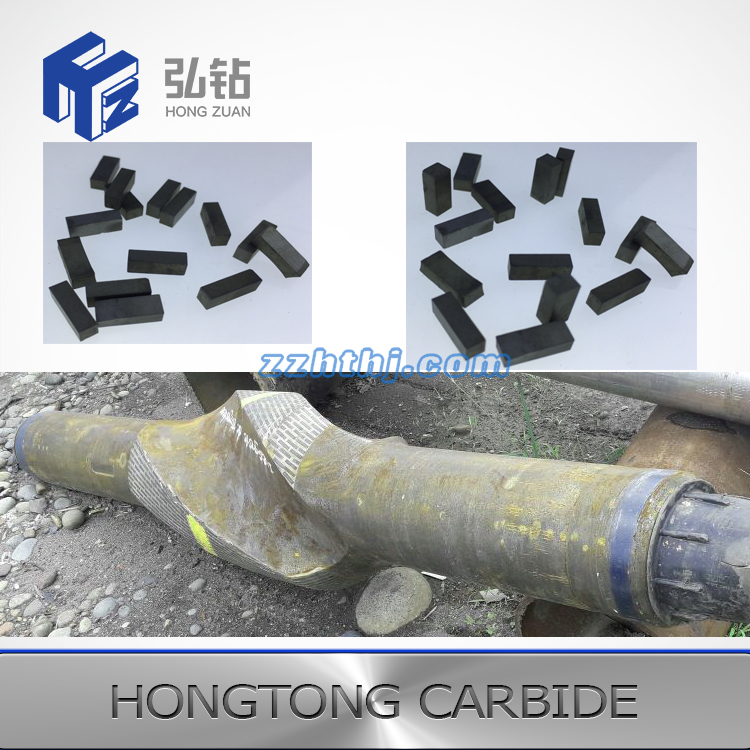 Tungsten carbide inserts for BHA stabilizers