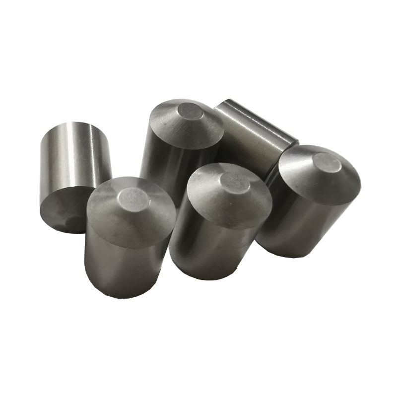 Tungsten carbide button for rock drilling bits